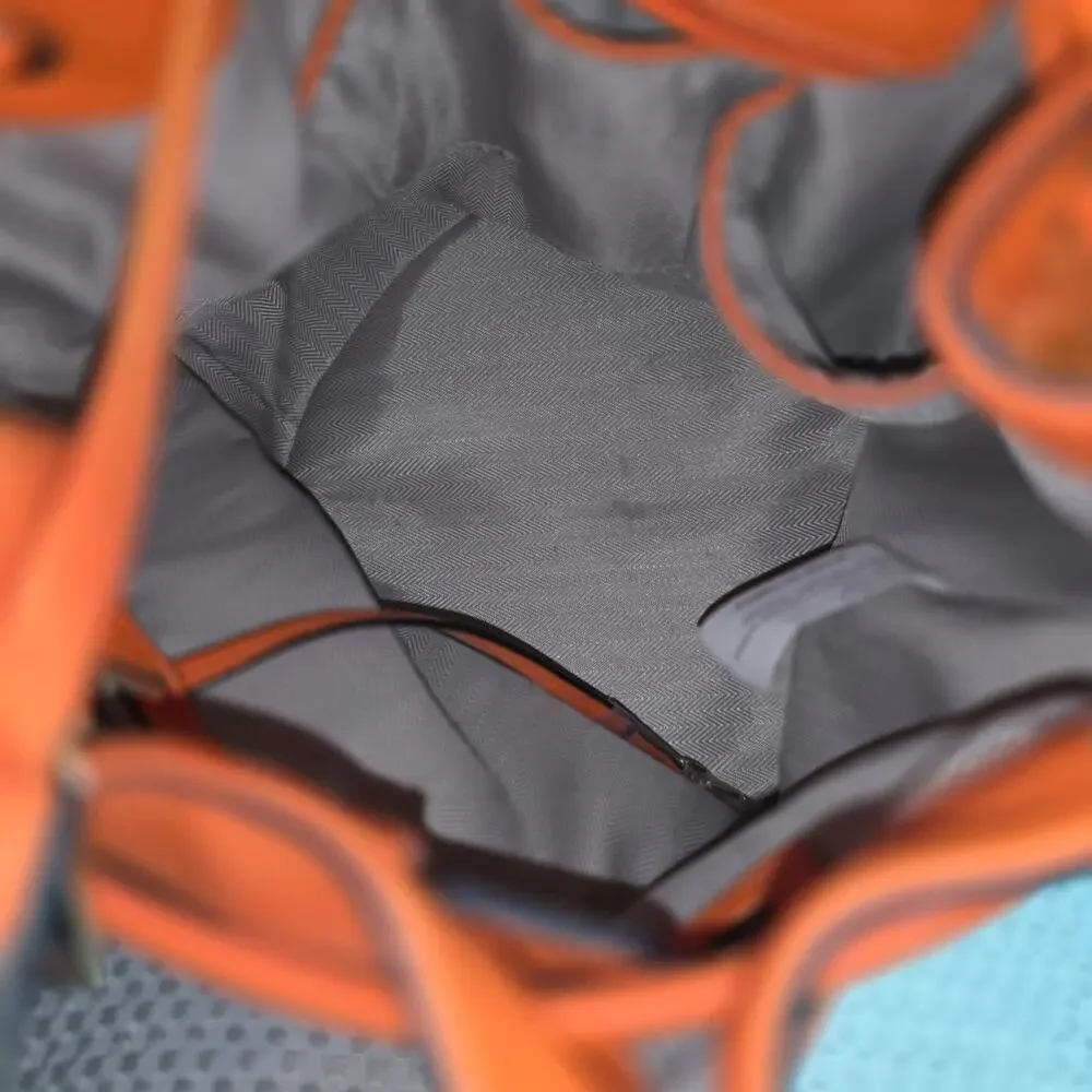 THE BUCKET ORANGE BUCKET DRAWSTRING BAG
